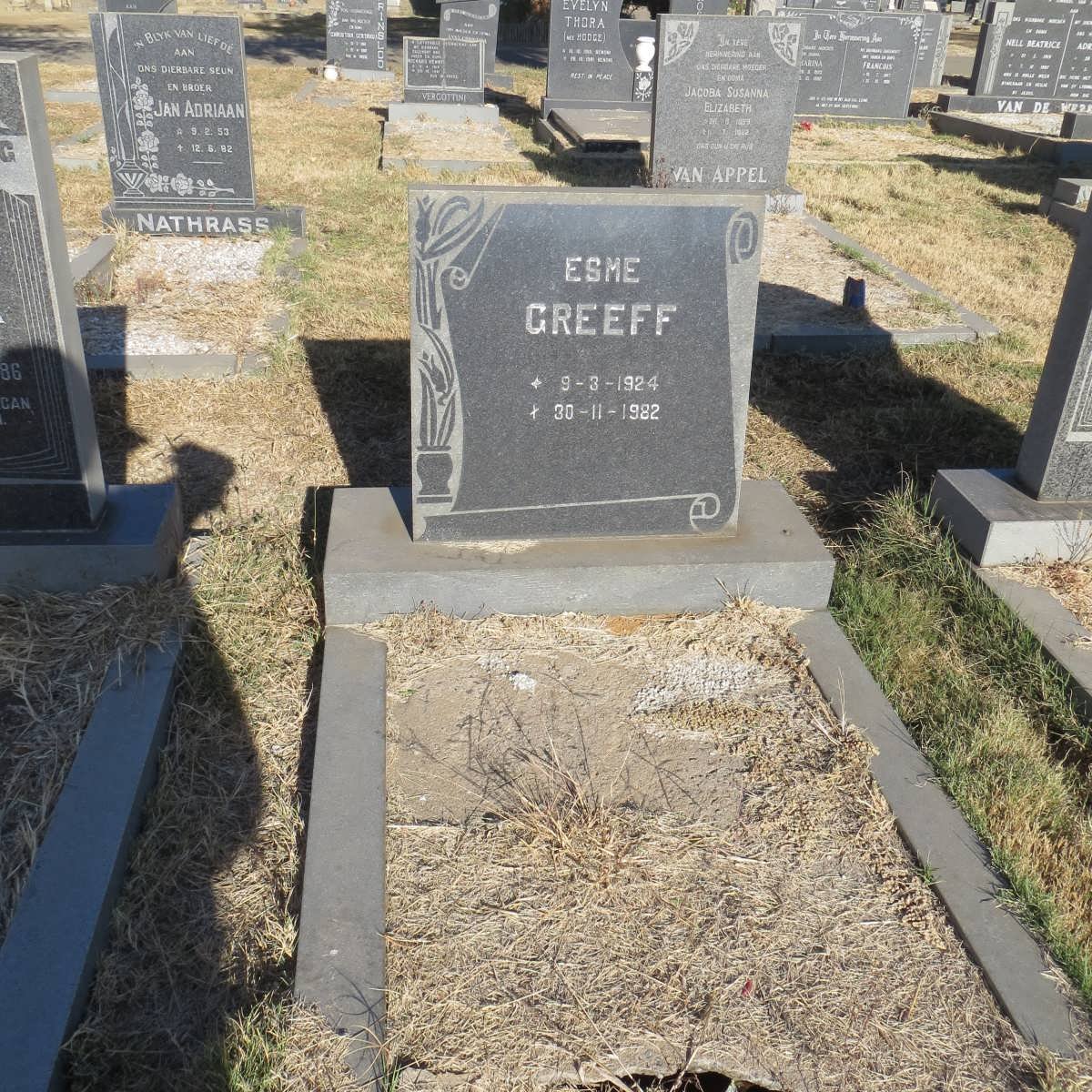 GREEFF Esme 1924-1982