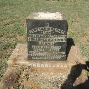 GROBBELAAR Johannes Albertus 1933-1933