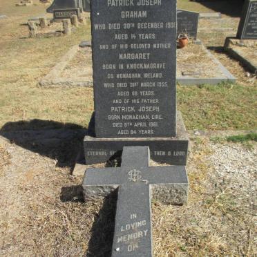 GRAHAM Patrick Joseph -1931 :: GRAHAM Patrick Joseph -1961 &amp; Margaret -1955