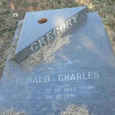 GREGORY Donald Charles 1940-1991