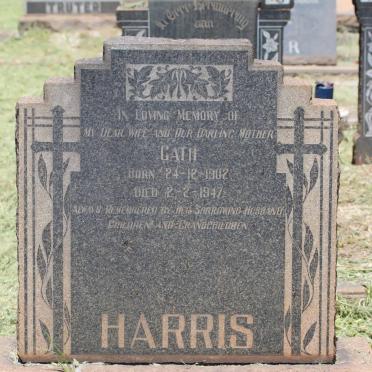 HARRIS Cath 1902-1947