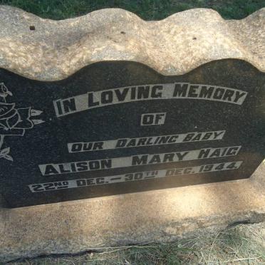 HAIG Alison Mary 1944-1944