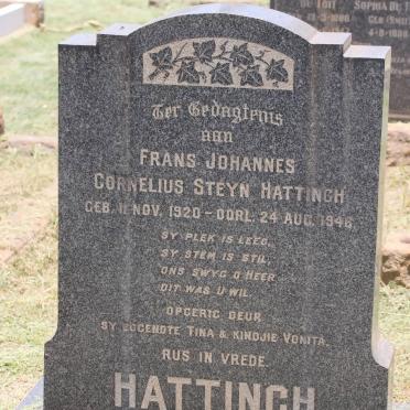HATTINGH Frans Johannes Cornelius Steyn 1920-1946