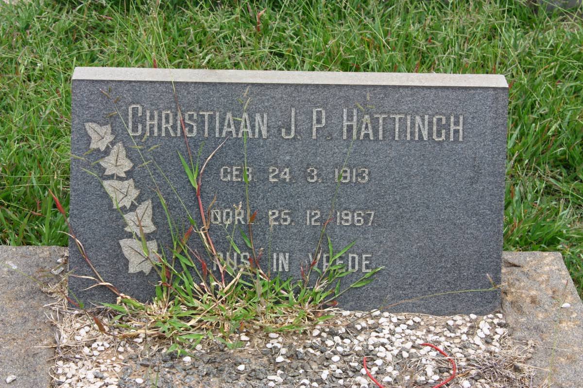 HATTINGH Christiaan J.P. 1913-1967