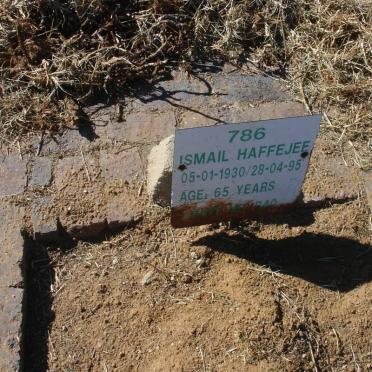 HAFFEJEE Ismail 1930-1995