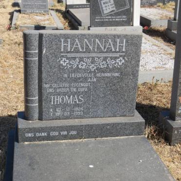 HANNAH Thomas 1924-1993