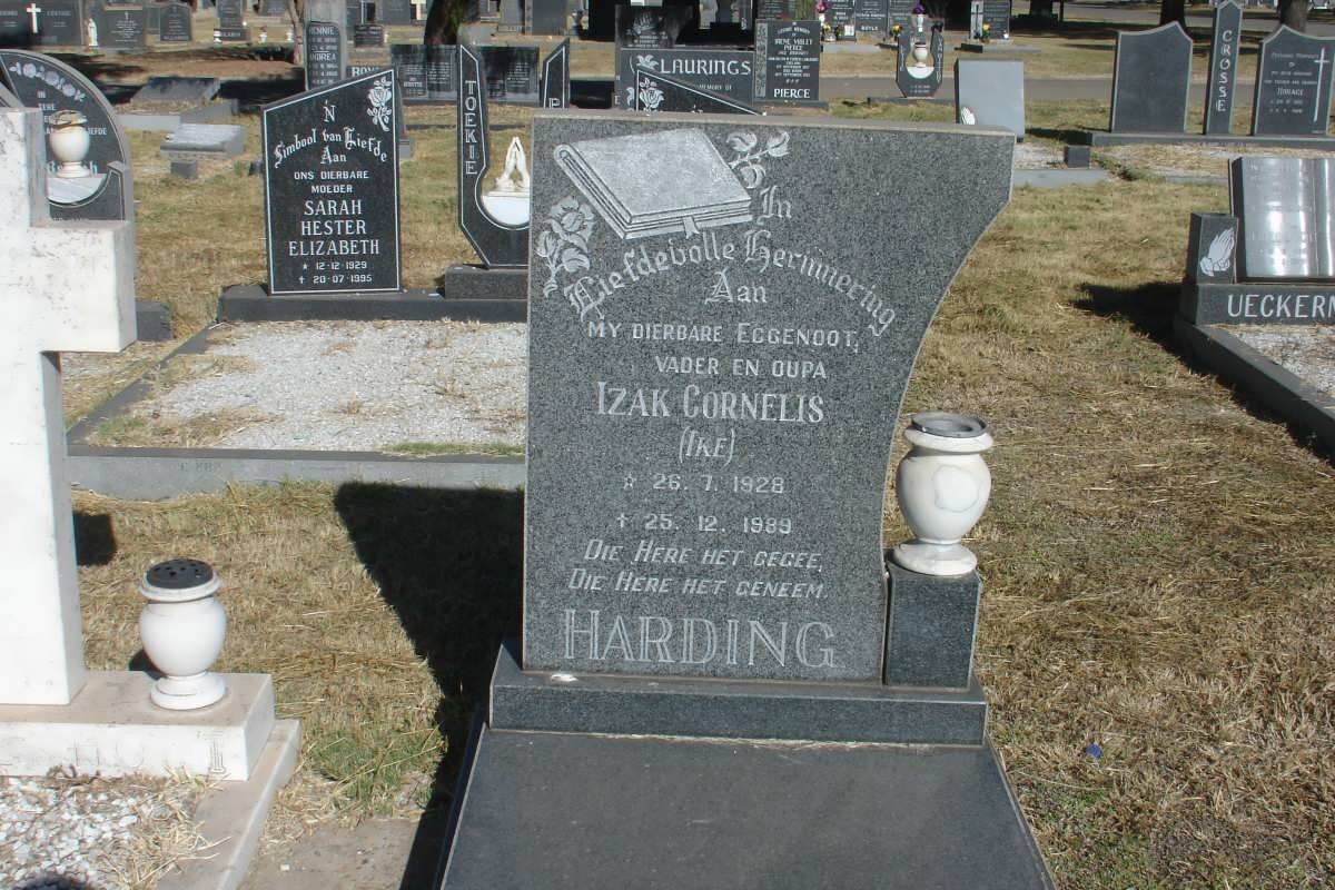 HARDING Izak Cornelis 1928-1989