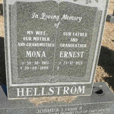 HELLSTROM Ernest 1923- &amp; Mona 1917-1999