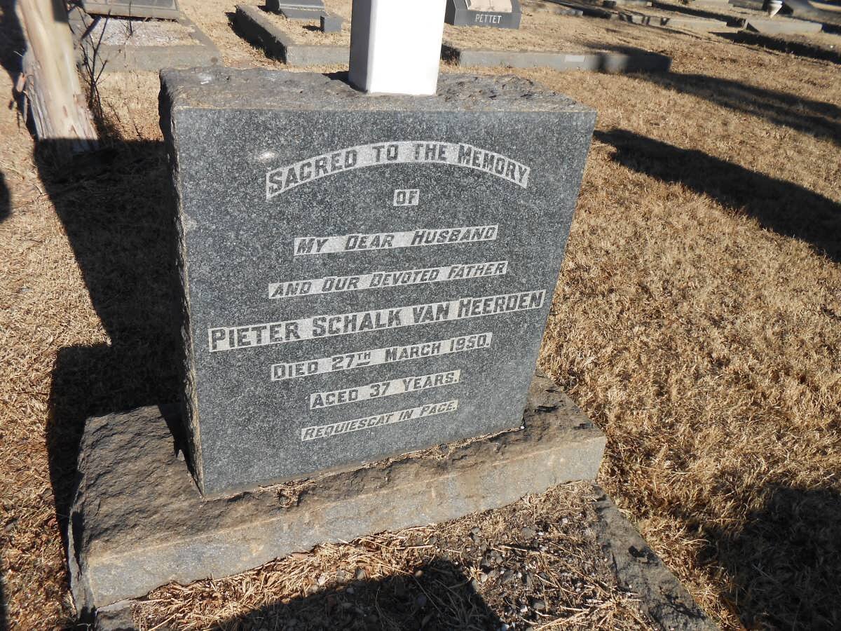 HEERDEN Pieter Schalk, van -1950