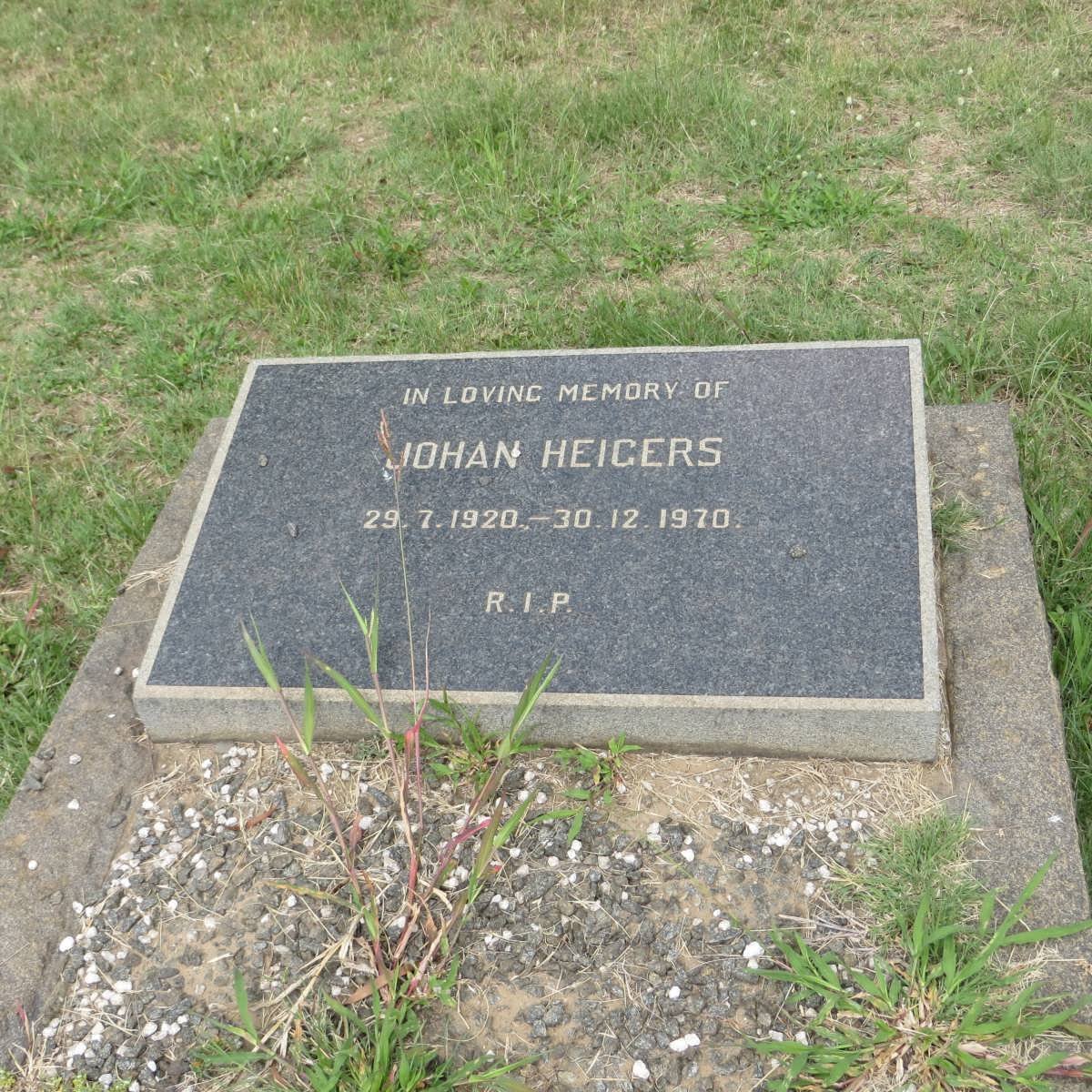 HEIGERS Johan 1920-1970