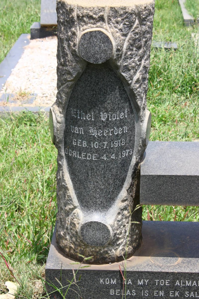 HEERDEN Ethel Violet, van 1918-1973