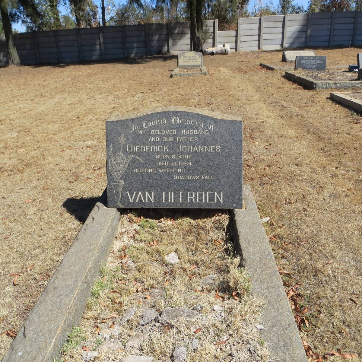 HEERDEN Diederick Johannes, van 1911-1984