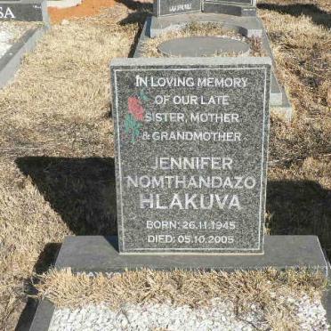 HLAKUVA Jennifer Nomthandazo 1945-2005