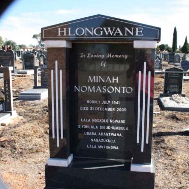 HLONGWANE Minah Nomasonto 1941-2009