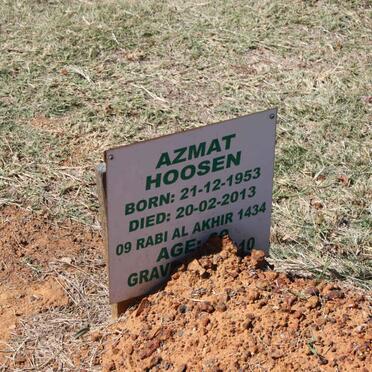 HOOSEN Azmat 1953-2013