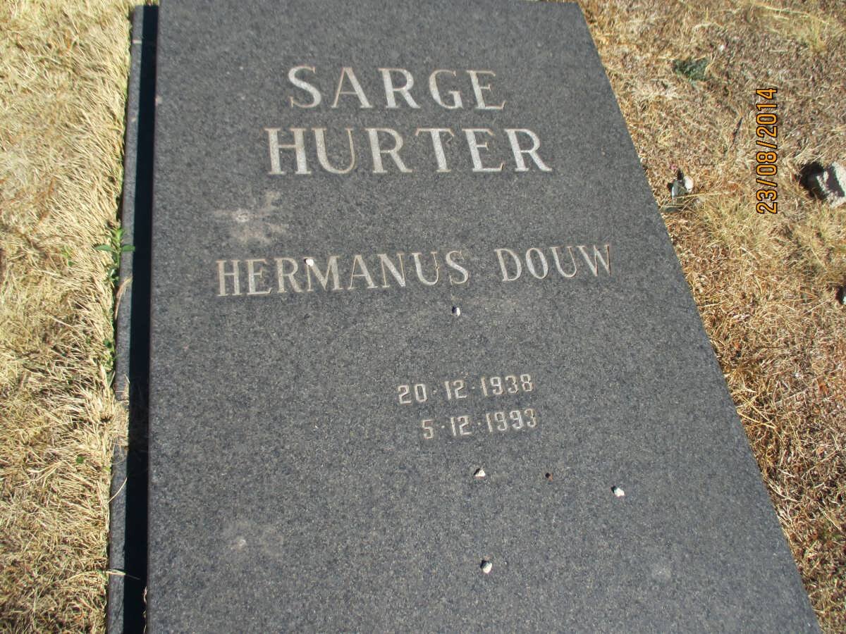 HURTER Hermanus Douw, SARGE 1938-1993