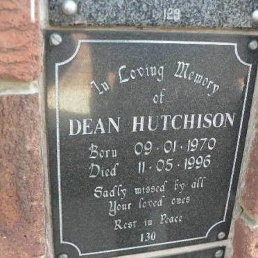 HUTCHISON Dean 1970-1996
