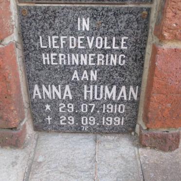 HUMAN Anna 1910-1991