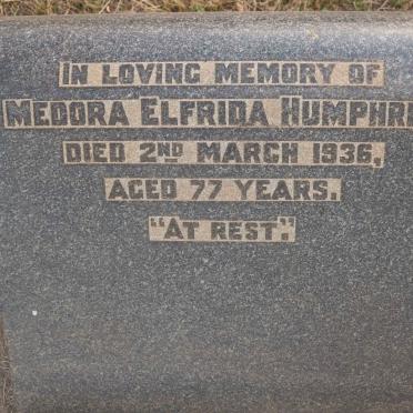 HUMPHRIS Medora Elfrida -1936