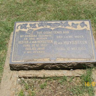 HUYSSTEEN R., van -1955 &amp; Hester J. -1937