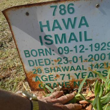ISMAIL Hawa 1929-2001