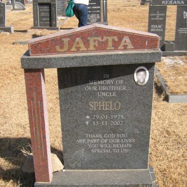 JAFTA Sphelo 1975-2002