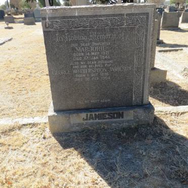 JAMIESON George Wotherspoon 1895-1964 :: JAMIESON Marjorie 1921-1945