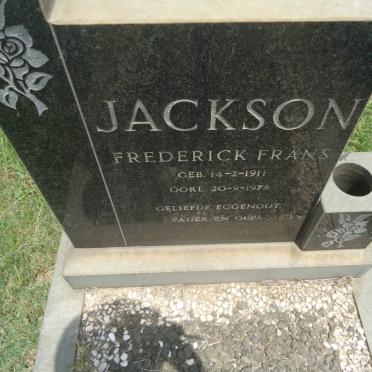 JACKSON Frederick Frans 1911-1978