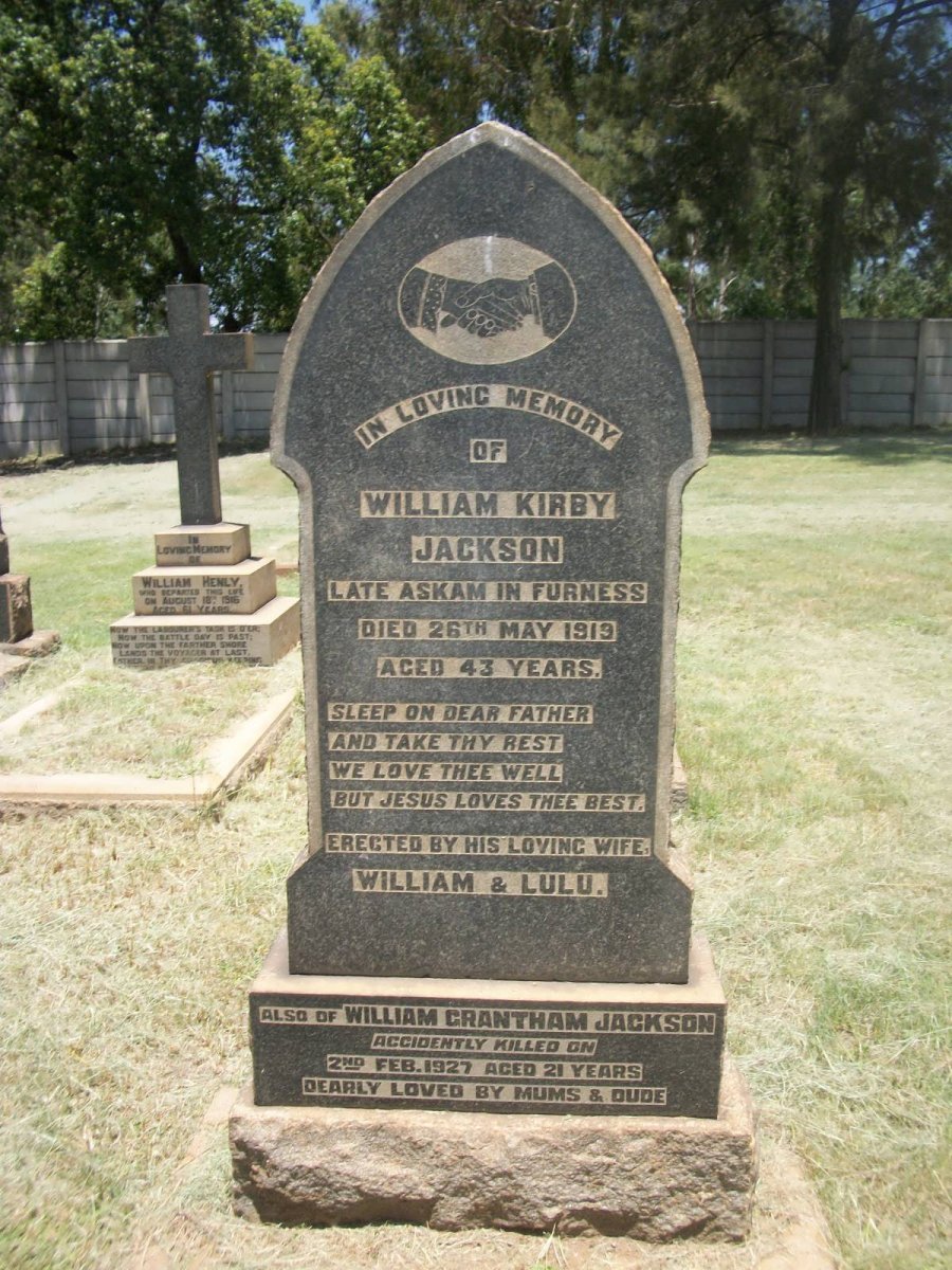 JACKSON William Kirby -1919 :: JACKSON William Grantham -1927