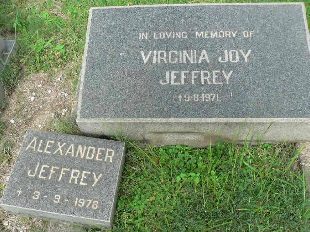 JEFFREY Alexander -1978 &amp; Virginia Joy -1971