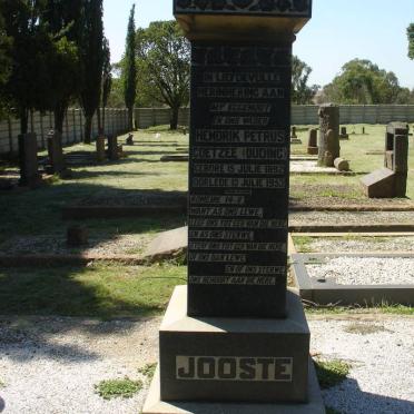 JOOSTE Hendrik Petrus Coetzee 1892-1953