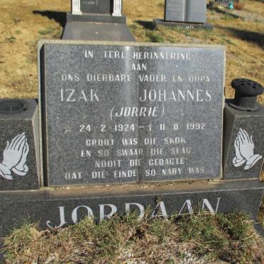 JORDAAN Izak Johannes 1924-1992