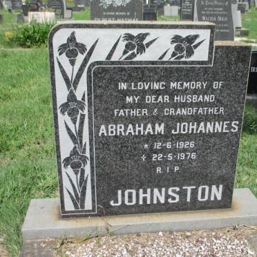 JOHNSTON Abraham Johannes 1926-1976