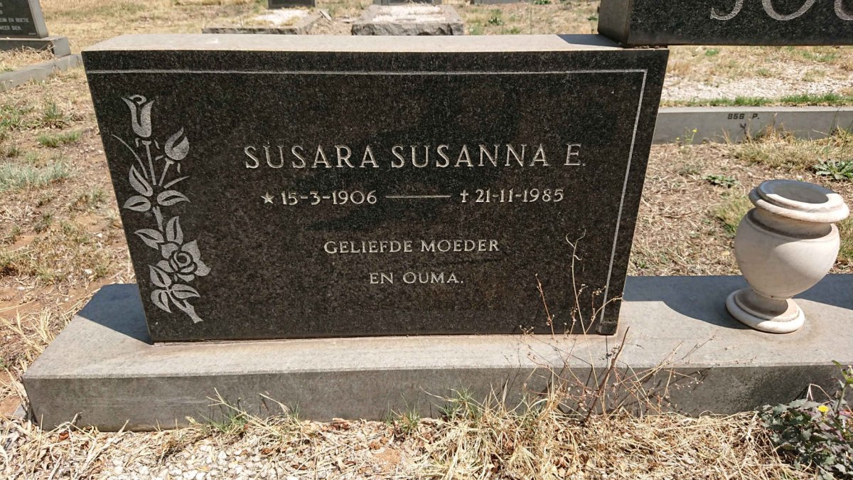 ? Hermanus Johannes 1912-1981 &amp; Susara Susanna E. 1906-1985