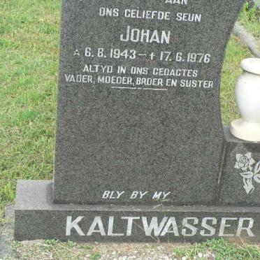 KALTWASSER Johan 1943-1976