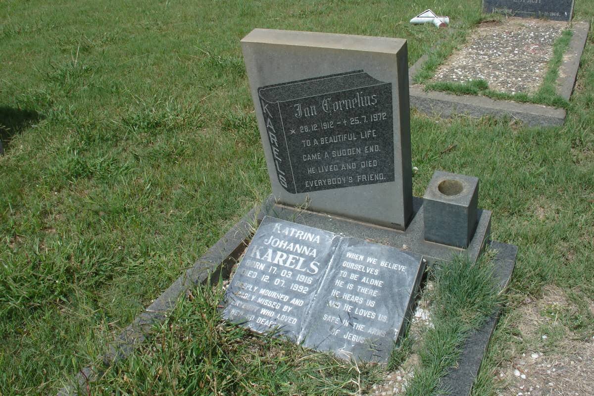 KARELS Jan Cornelius 1912-1972 &amp; Katrina Johanna 1916-1992