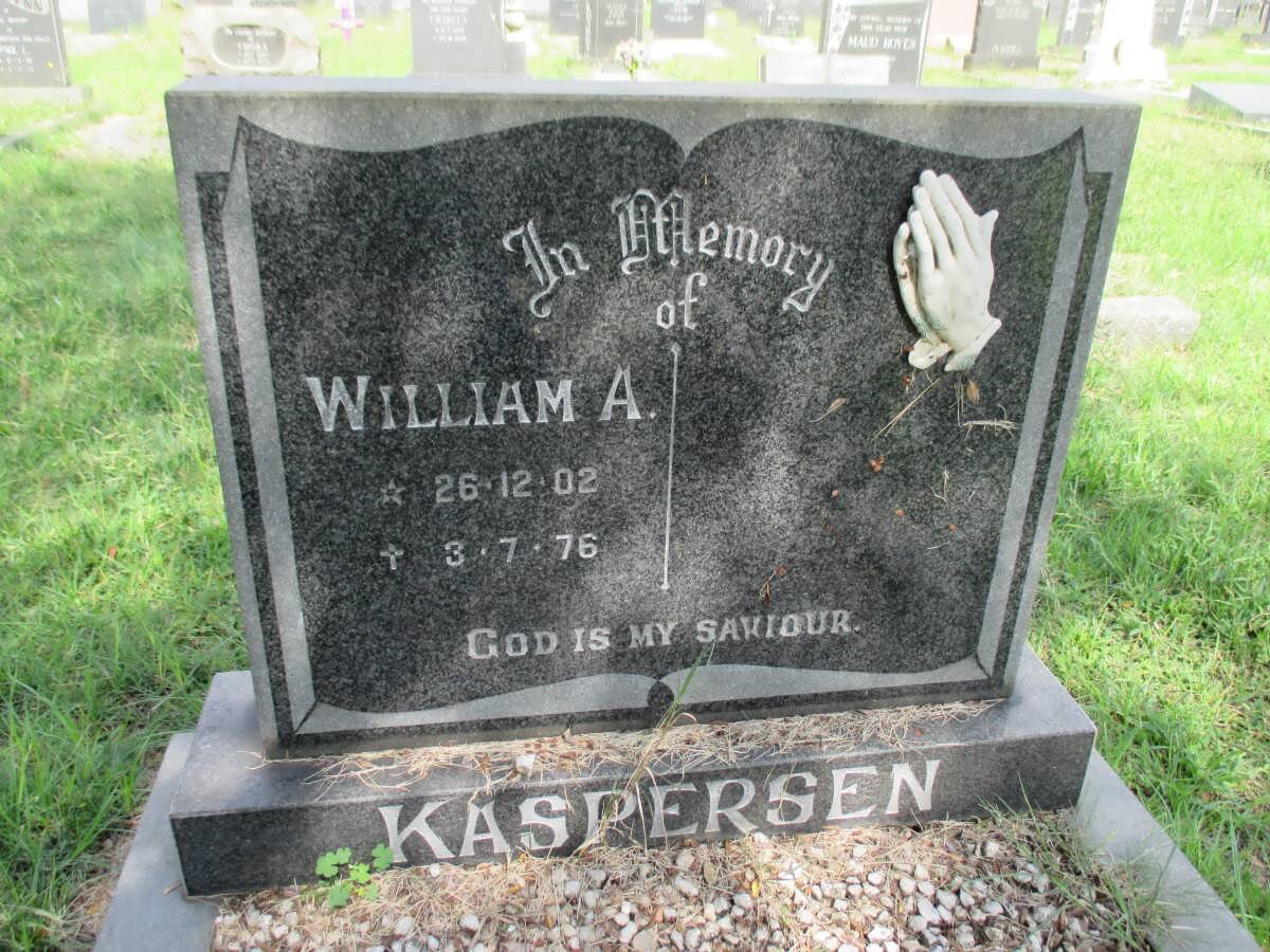 KASPERSEN William A. 1902-1976