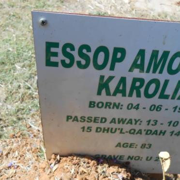KAROLIA Essop Amood? 1928-2011