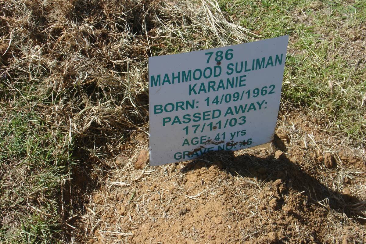 KARANIE Mahmood Suliman 1962-2003