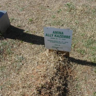 KAZEMBE Amina Ally 1970-2010