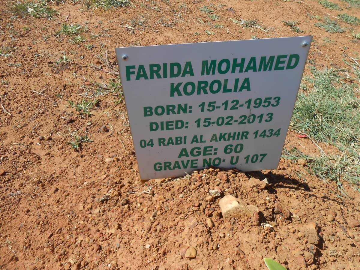 KAROLIA Farida Mohamed 1953-2013