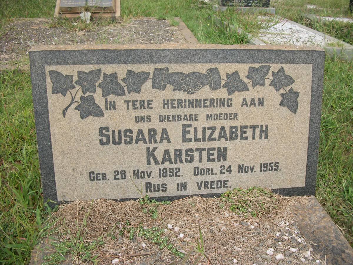 KARSTEN Susara Elizabeth 1892-1955