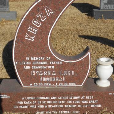 KHOZA Nysha Loni 1924-1995