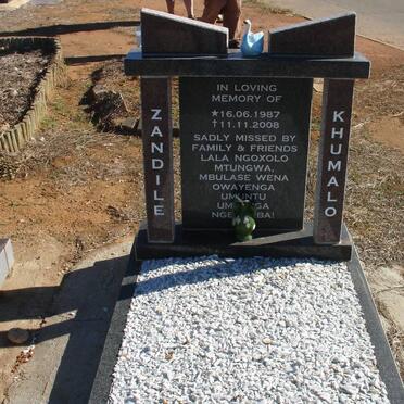 KHUMALO Zandile 1987-2008