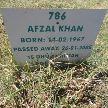 KHAN Afzal 1967 - 2005