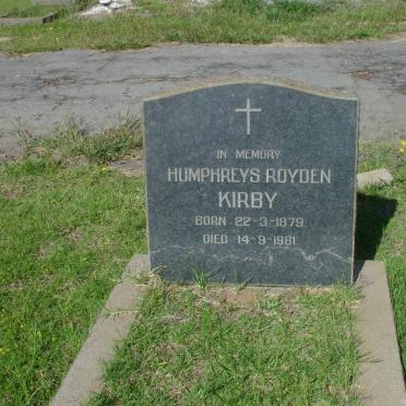 KIRBY Humphreys Royden 1879-1961