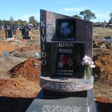 KIVIDO Allison Atholl 1978-2013