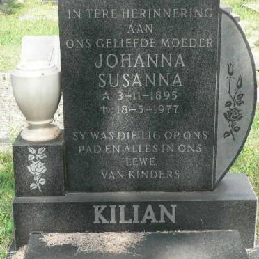 KILIAN Johanna Susanna 1895-1977