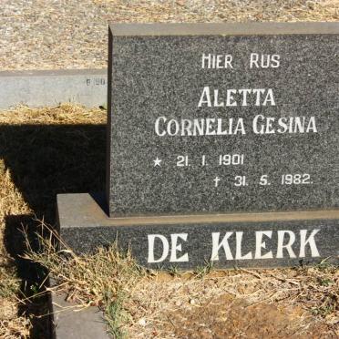 KLERK Aletta Cornelia Gesina, de 1901-1982