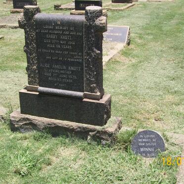 KNOTT Harry -1940 &amp; Alice Amelia -1975 :: KNOTT Winnie 1912-19??